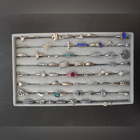 Women silvery Finger Rings Mix Style Jewelry - Picture 4 of 9